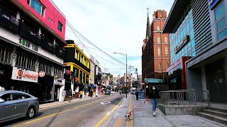 [4K] Seoul Walk - Kyungridan-Gil Itaewon 1 -Main road on a Sunday afternoon