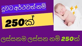 දුවට ලස්සන නම් 250ක් | Sinhala Modern Baby Names | And New Names | #Housenilu