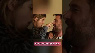 Chris hemsworth and India rose | Cute father and daughter duo #shorts #kids
