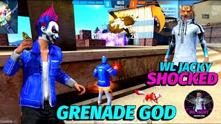 GRENADE SKILL IS VERY DANGEROUS NOW || GRENADE GOD || GRENADE CLUTCH || WL JACKY || FREE FIRE