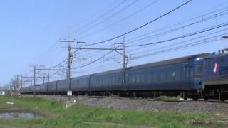 宇都宮線　遅れ2レ　寝台特急北斗星　ＥＦ510-503+24系　ワシクリにて