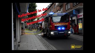 Kellerbrand in der Grevenbroicher Innenstadt