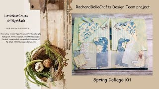 DT Project Rachandbella_crafts - Spring Collage Kit - Center Page Spread