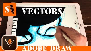 Draw in Vectors in Adobe Draw with Apple Pencil on iPad Pro