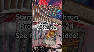 Yu-Gi-Oh! Stardust Synchron Deck Profile - November 2024