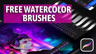 Best FREE Procreate WATERCOLOR Brushes You Can Download Instantly 🖌✏️