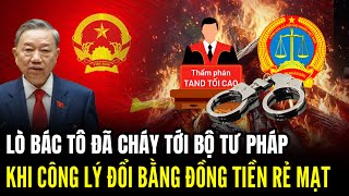 Lò  Bác Tô Lâm Cháy Tới Bộ Tư Pháp: Khi Công Lý Đổi Chác Bằng Tiền | Lịch Sử Quân Sự