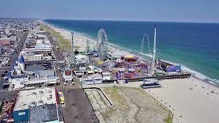 Seaside Heights New Jersey Aug. 25, 2022 Drone Video