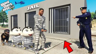 Franklin Shinchan \u0026 Pinchan Arrested By Police In Gta 5!