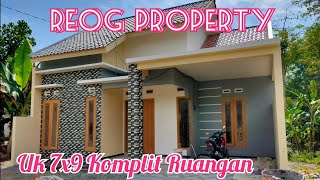 Rumah Minimalis 9x7 dgn Ruang Tamu, 2 Kamar Tidur, Mushola, Dapur, Ruang Keluarga & carpot