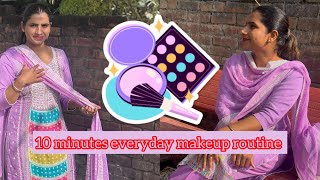 10 minutes vich kivy kariye makeup 🙂how i do my makeup on regular Basis