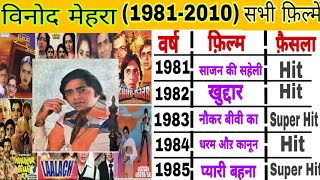 Vinod Mehra(1980-2010)all films|Vinod Mehra hit and flop movies list|vinod mehra filmography