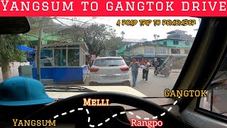 Yangsum to Gangtok Drive | Sikkim Road | A Road Trip to Remember! #travelvlog