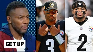 GET UP | Give Justin Fields a try again! - Ryan Clark explains why Russell is NOT Steelers future