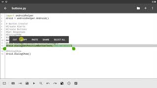Qpython Tutorial 46 - Creating Buttons In Python GUI