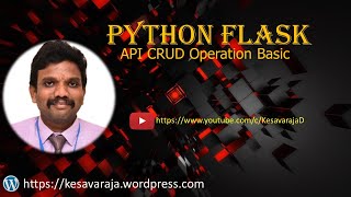 Python Flask - API CRUD Operation Basic