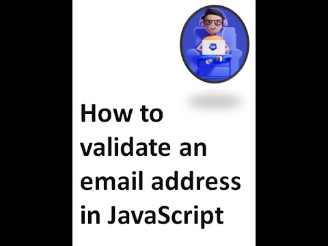 How to validate an email address in JavaScript format of email writing interview questions