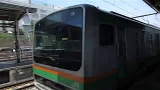 E231系近郊型　上野東京ライン東海道線直通熱海行き　上野駅入線