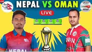 NEPAL VS OMAN LIVE WORLD T20 QUALIFIER/ NEP VS OMN  LIVE SCORE /    LIVE