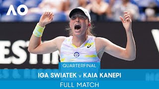 Iga Swiatek v Kaia Kanepi Full Match (QF) | Australian Open 2022