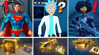 NEW Season 7 ALL BOSSES, MYTHIC WEAPONS, KEYCARD VAULT LOCATIONS! (Boss Superman, Rick , Dr Slone)