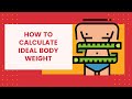 How To Calculate Ideal Body Weight