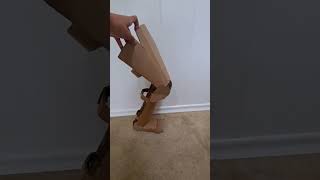 My #cardboard Version of Real Knight Leg Armor #diy #cardboardcreations #fyp