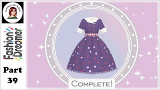 Antique Purple Heart-Print Retro Diner Uniform Outfit! | Fashion Dreamer | 39