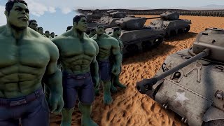 250,000 Hulks vs WW2 Army | Ultimate Epic Battle Simulator 2 | UEBS 2