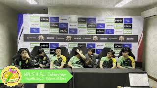 FlapTzy: They know how to play ML | Falcons AP Bren Full Interview | MPL PH S14 Playoffs Day 3