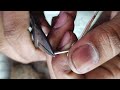 silver ring making with stone how to make a silver ring