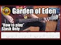 Guns N' Roses Garden Of Eden SLASH ONLY with tabs | Rhythm guitar