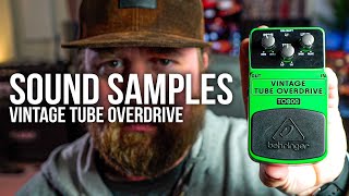 SOUND SAMPLES - The $25 Behringer Vintage Tube Overdrive