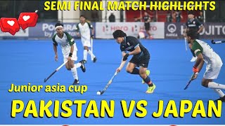 PAKISTAN VS JAPAN // SEMI FINAL MATCH //MEN'S JUNIOR ASIA CUP MUSCAT OMAN 2024 HOCKEY MATCH