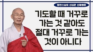 기도할 때 거꾸로 가는 것 같은 의심이 들지만 절대 거꾸로 가는 것이 아니다-법안스님의 신심문 신해행증 22회