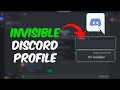 How to Set an Invisible Discord Profile (2024) Tutorial