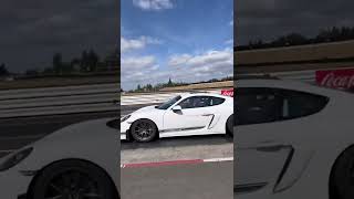 Best reaction on Porsche race car Giving a taste of Porsche
