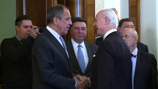 Sergei Lavrov et Staffan de Mistura s'entretiennent sur la Syrie