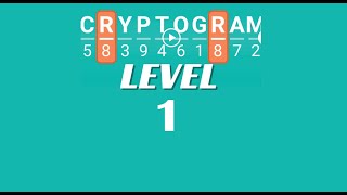 Cryptogram Level 1 Answers ✅ | Go Answer