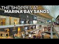 THE SHOPPES AT MARINA BAY SANDS Afternoon Walkthrough [4K] Singapore - June 2022