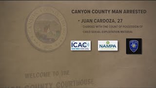 Canyon County man arrested, charged with possession of child sexual exploitation materials