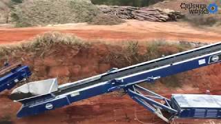 Edge TRM516 Trommel and TS80 Stacker processing compost