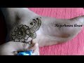 simple arabic henna mehndi designs for feet by Rajeshwari Arun