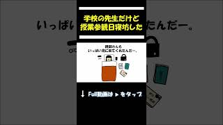 学校の先生が授業参観日寝坊