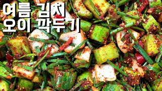 [만물상레시피] 여름에 최고인 김치! 아삭하고 맛있는 오이 깍두기 만들기