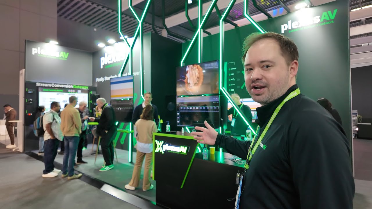 Plexusav Booth Tour At Ise 2025 Ipmx Av Over Ip 4k60 Transceiver