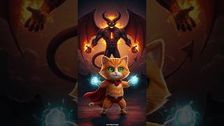 Super Cat 🆚 The Devil👿🔥You Won't Believe What Happened!🙀⚡ #cat #ai #aicats #catshorts #catslover