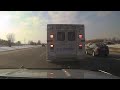 Dashcam of stolen ambulance police chase