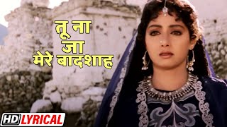 तू ना जा मेरे बादशाह｜Amitabh Bachchan | Sridevi | Khuda Gawah | HD Lyrical | 90s Sad Songs
