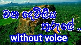 Wana dewliya thurule Karaoke (without voice) වන දෙව්ලිය තුරුලේ